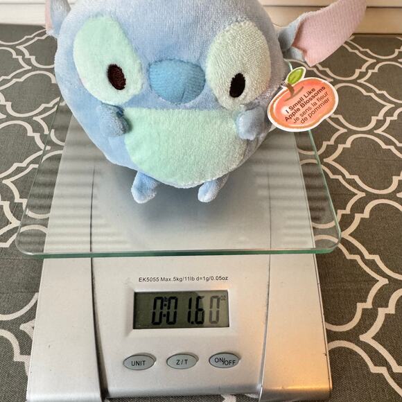 NWT Disney Stitch Ufufy Mini Plush Stuffed Animal Apple Blossom Christmas Gift - Picture 6 of 7